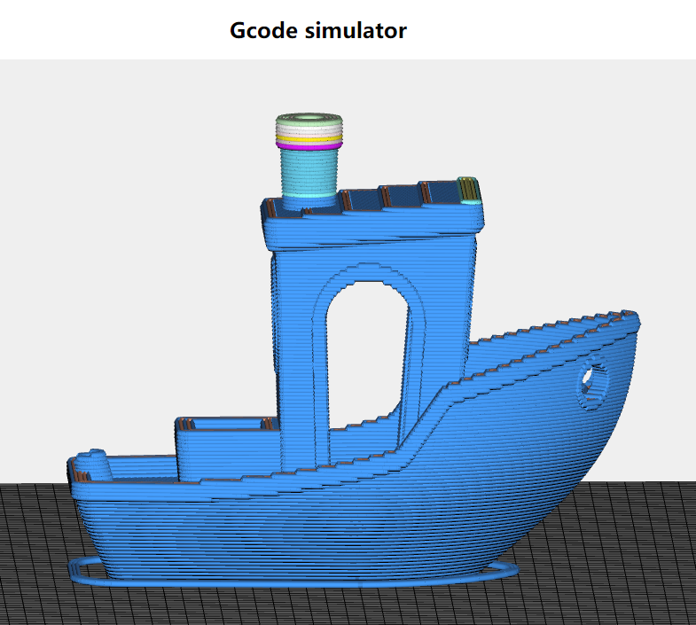 يمكنك عرض ، محاكاة ، تعديل ، وتحويل ملفات Gcode 3D الطباعة على الانترنت .